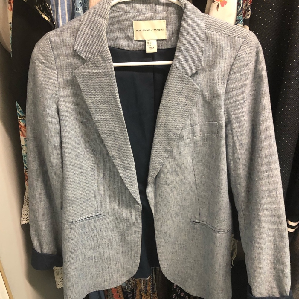 Blue striped blazer